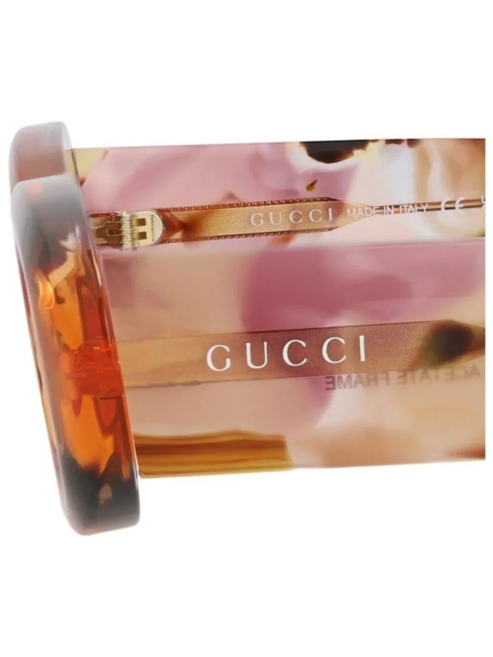 New Gucci Womens Round/Oval Havana Havana Brown Fashion Designer Sunglasses
